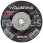 Weiler 56454 4-1/2" x 1/4" Wolverine Type 27 Grinding Wheel A24R 5/8"-11 Nut