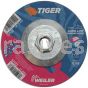 Weiler 57122 5" x 1/4" TIGER AO Type 27 Grinding Wheel A24R 5/8"-11 Nut