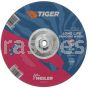 Weiler 57126 9" x 1/4" TIGER AO Type 27 Grinding Wheel A24R 5/8"-11 Nut