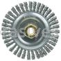 Weiler 79802 Dually 5" Root Pass Weld Cleaning Brush .020" Steel Wire Fill 5/8"-11 UNC Double-Hex Nut