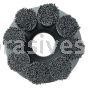Weiler 86112 Burr-Rx 4" Shell-Mill Holder Disc Brush .026/120 CG Crimped Fill