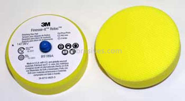 3M™ 7100022172 3” Firm Finesse-it™ Roloc™ Finishing Disc Pad 14736V