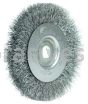 Weiler 00124 4" Narrow Face Crimped Wire Wheel .0095" Steel Fill 1/2"-3/8" Arbor Hole
