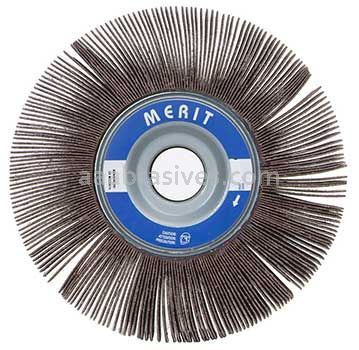 16 x 3 x 1-3/4 240 Grit Merit Grind-O-Flex Large Diameter Flap Wheels