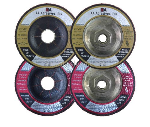 4x1/8x5/8 Cutting Wheel T-27 Resin Bond WA24S Stainless Steel
