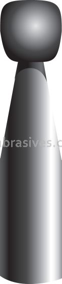 B-65, 1/8x1/8x1/8"sk, Mounted Point, Vitrified, PA/O