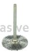Weiler 26017 1" Miniature Wire Wheel .005" Stainless Steel Fill 1/8" Stem