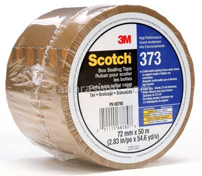 Scotch™ Box Sealing Tape 373 Tan 72 mm x 50 m 3M 7010374965