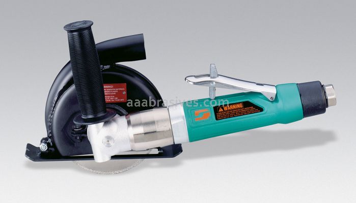 Dynabrade 52438 - 5" (127 mm) Dia. 7 Degree Offset Vacuum Cut-Off Wheel Tool 1 hp, 12,000 RPM, Rear Exhaust, 3/8"-24 Spindle Thread