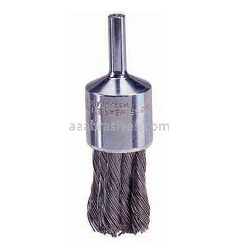 1-1/8" Knot Wire End Brush, .014 SS, Retail Pack (EBB-41)