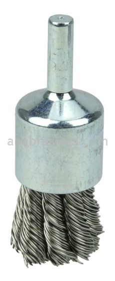 Weiler 10030 3/4" Knot Wire End Brush .020" Stainless Steel Fill