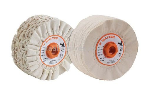 Walter 07T427 4-3/4x2x5/8-11 Fold Cotton Buffing Drum - 662980831199