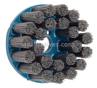 Weiler 85818 4" Nylox Disc Brush Crimped Filament .040/80 SC Fill 7/8" Arbor Hole