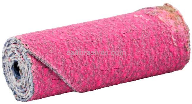 Norton 69957339774 1/2 x 1-1/2 x 1/8 120 Grit Ceramic Alumina Pink R928 Straight Cartridge Roll