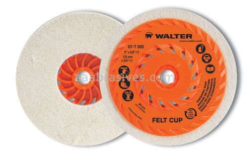 Walter 5" Felt Cup Disc - 662980473177