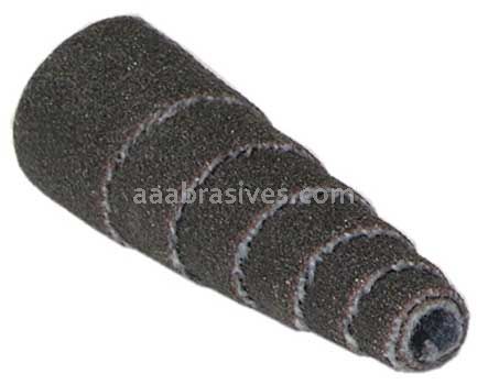 1/2 x 1-1/2 x 1/8 80 M-9 Merit Silicon Carbide Spiral Rolls Full-Tapered