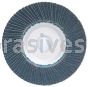 4-1/2 x 7/8 40 Grit Merit Type 27 Zirc Powerflex Flap Discs