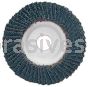 4 x 5/8 80 Merit Type 29 Fiberglass Plate Zirc Powerflex Flap Discs