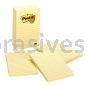 Post-it&trade; Notes 660-5PK 4 in x 6 in Canary Yellow 3M 7010314440