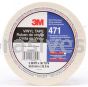 3M™ 7100044650 Vinyl Tape 471 White 2" x 36 yards