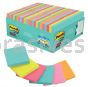 Post-it&trade; Super Sticky Notes 654-6SSMIA 3 in x 3 in Miami Collection 3M 7100088871