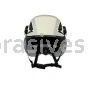 3M™ 7100176970 ANSI X5-SV02 Short Visor for X5000 Safety Helmet Grey Anti-FogAnti-Scratch Polycarbonate
