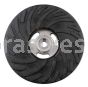 4-1/2x5/8 Smooth Bore, Backing Pad, Medium Rubber, Smooth