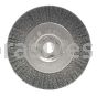 Weiler 00184 4" Narrow Face Crimped Wire Wheel .0118" Stainless Steel Fill 1/2"-3/8" Arbor Hole