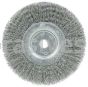 Weiler 01065 6" Narrow Face Crimped Wire Wheel .0118" Steel Fill 5/8"-1/2" Arbor Hole