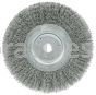 Weiler 01075 6" Narrow Face Crimped Wire Wheel .014" Steel Fill 5/8"-1/2" Arbor Hole