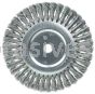 Weiler 08138 8" Standard Twist Knot Wire Wheel .014" Steel Fill 3/4" Arbor Hole