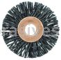 Weiler 17551 Burr-Rx 1-1/4" Small Diameter Wheel Brush .026/120 CG Crimped Fill 1/4" Arbor Hole