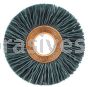 Weiler 17633 2" Small Diameter Nylox Wheel Brush .040/120 SC Crimped Fill 1/2" Arbor Hole