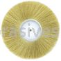 Weiler 22241 6" Plater's Crimped Wire Wheel .005" Brass Fill 1/4" Arbor Hole