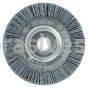 Weiler 31094 3" Narrow Face Nylox Wheel .040/120 SC Crimped Fill 1/2"-3/8" Arbor Hole