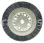 Weiler 31134 Burr-Rx 6" Narrow Face Wheel .026/120 CG Crimped Fill 5/8"-1/2" Arbor Hole