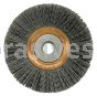 Weiler 31275 4" Heavy-Duty Narrow Face Nylox Wheel .040/120 SC Crimped Fill 5/8"-1/2" Arbor Hole