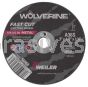 Weiler 56060 3" x 1/8" WOLVERINE Type 1 Cut-Off Wheel A36S 1/4" AH