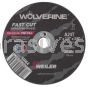 Weiler 56064 3" x 1/4" Wolverine Type 1 Snagging Wheel A24T 3/8" AH