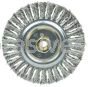 Weiler 79814 DUALLY 6" Filler Pass Weld Cleaning Brush .023" Stainless Fill 5/8"-11UNC Double-Hex Nut