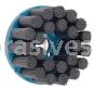 Weiler 85812 4" Nylox Disc Brush Crimped Filament .022/320 SC Fill 7/8" Arbor Hole