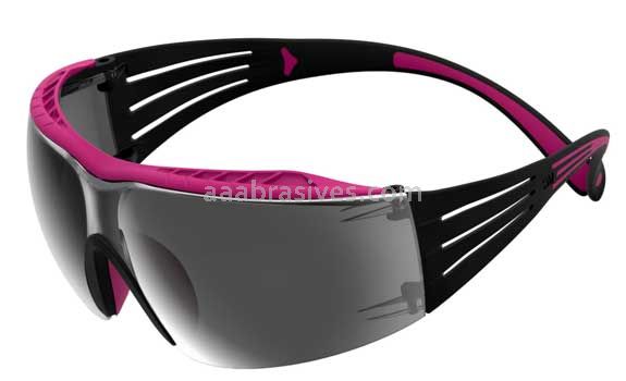 3M™ 7100180054 SecureFit™ 400 Series Safety Glasses SF409XAS-PNK Pink/Black Silver Mirror Anti-Scratch Lens