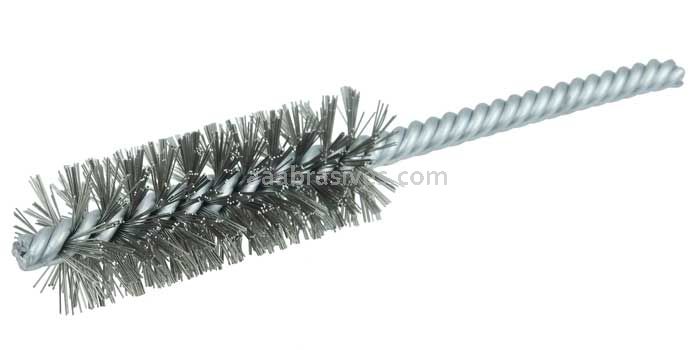 Weiler 21123 7/8" Power Tube Brush .0104" Stainless Steel Wire Fill 2-1/2" Brush Length