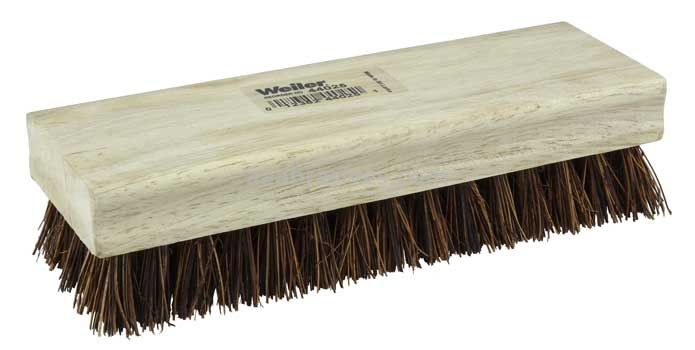Weiler 44025 8" Square End Scrub Brush 1" Trim Length Palmyra Fill