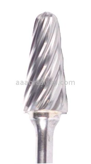 SL-5NF 5/8x1-3/16x1/4"sk 14% Included Angle Carbide Burr For Aluminum