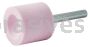 Norton 69078645345 A38 1 x 1 Pink 86A A/O Vitrified Bond Mounted Point