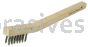 Weiler 44551 Small Hand Wire Scratch Brush .006 Stainless Steel Fill Wire Drawn