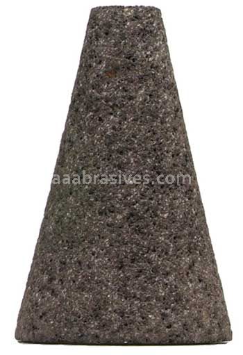 Norton Abrasives 66253349845 2 / 1/2 x 3 x 5/8-11 Norton Metal 24 E57608 NCRH Steel Bushing Type 17 Cones - Square Tip Grinding Wheel