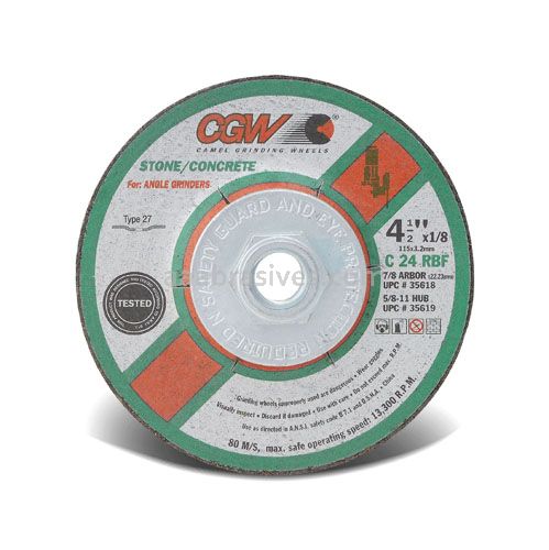 CGW 35618 4-1/2 x 1/8 x 7/8 C24-R-B Concrete T27 Fast Cut