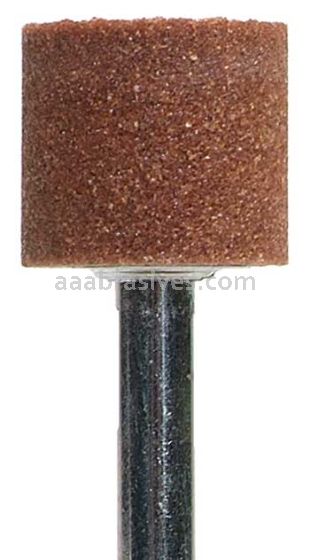 Norton A39 3/4 x 3/4 Gemini 38A M/M4A 1/4 x 1-1/2 Vitrified Bond Mounted Points - A Shapes